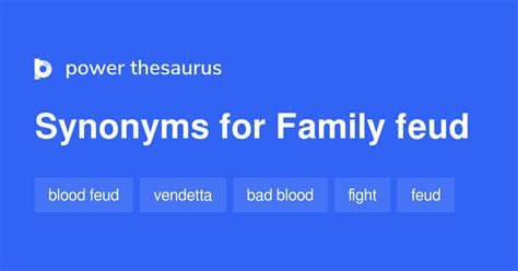 feud synonym|family feud synonym.